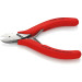 Кусачки боковые (бокорезы) для электроники, Ø1,3мм, 115мм KNIPEX 77 21 115 N, полированные