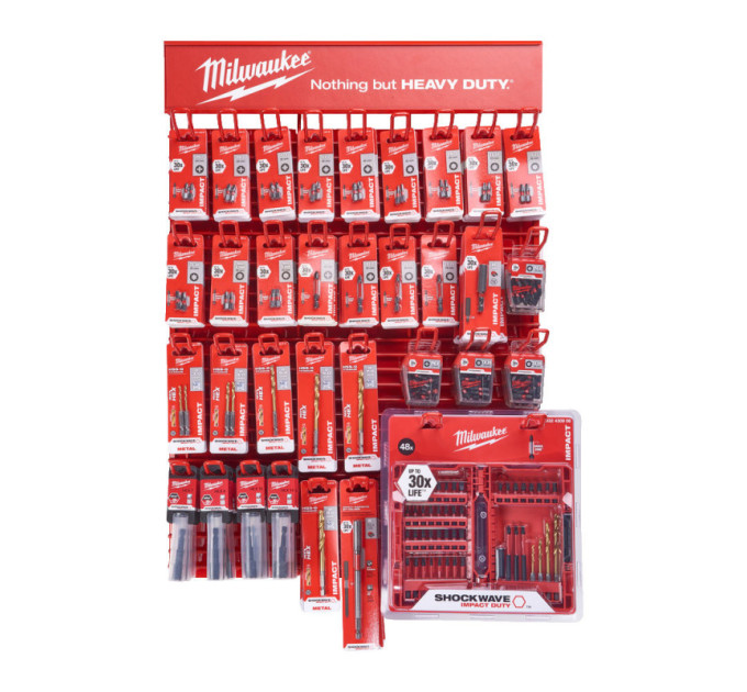 Набір біт і звірів SHOCKWAVE RED RACK MILWAUKEE