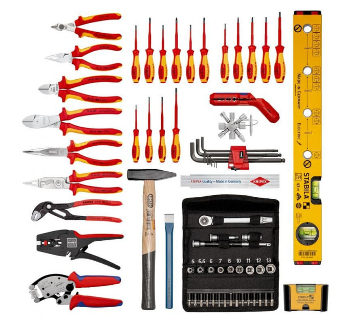 Чемодан для инструментов "BIG Basic Move" ElektroPlus 68 штук KNIPEX 00 21 06