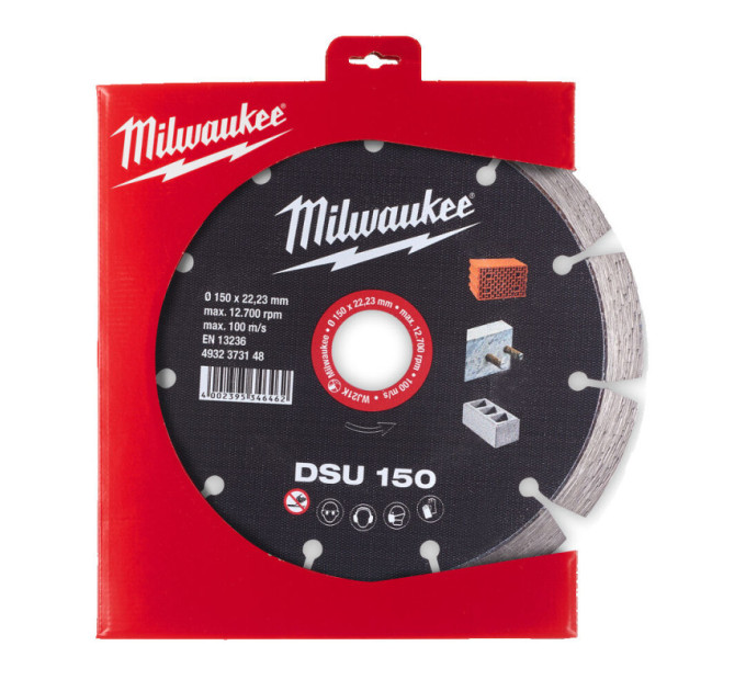 Диск алмазный MILWAUKEE DSU 150, Ø150мм (для штроборезов)