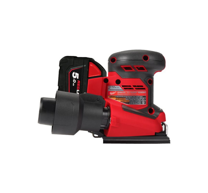 Шліфмашина вібраційна акумуляторна MILWAUKEE M18 BQSS-502B (ЗУ+2акк.Х5Ач+сумка)