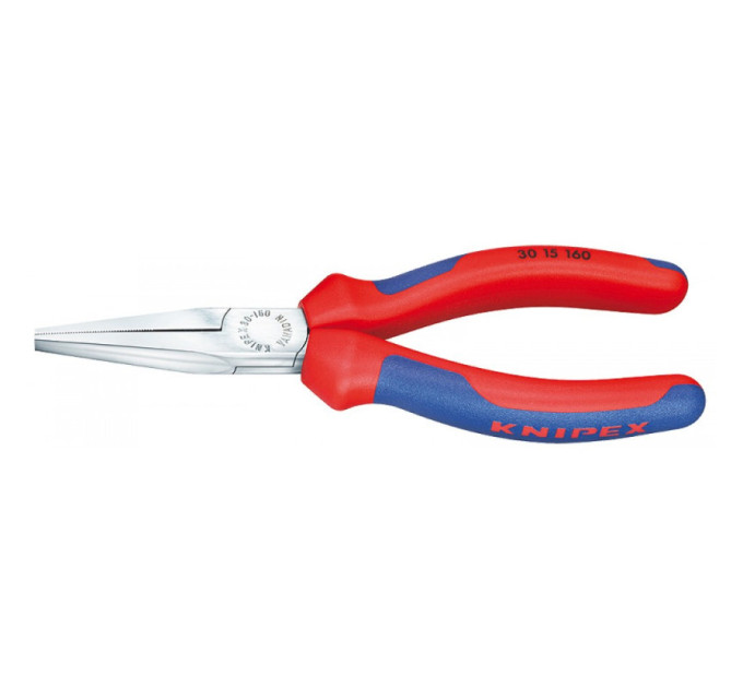Длинногубцы 190мм, KNIPEX 30 15 190, хромированные