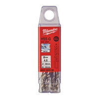 Свердло по металу HSS-G MILWAUKEE DIN1897, Ø4,5х58х24мм, короткий, (10шт)