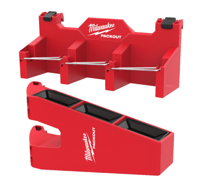 Держатели боковые для кейсов PACKOUT™ MILWAUKEE (2шт) для уровней
