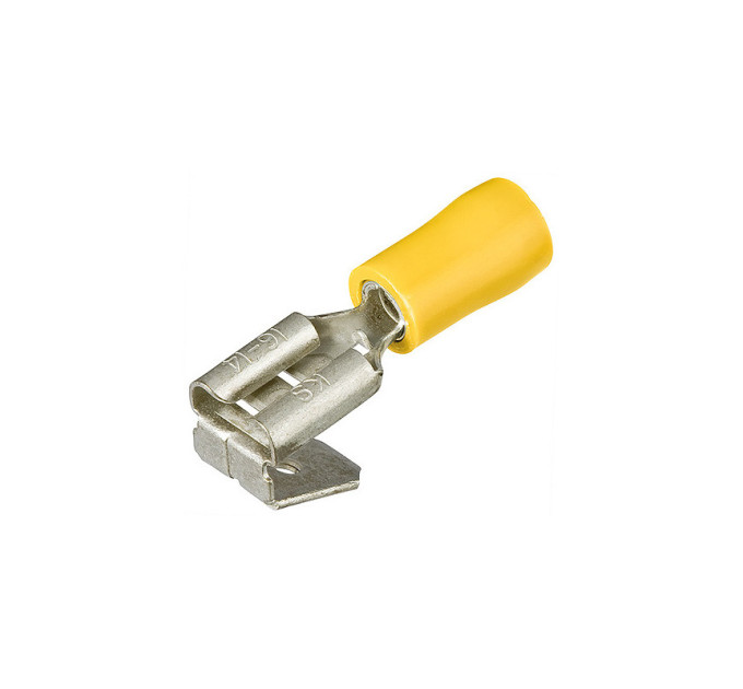 Гильзы флажковые изолированные с отводом 6,3х0,8мм KNIPEX 97 99 092, (4,0-6,0мм²) (100шт), желтые