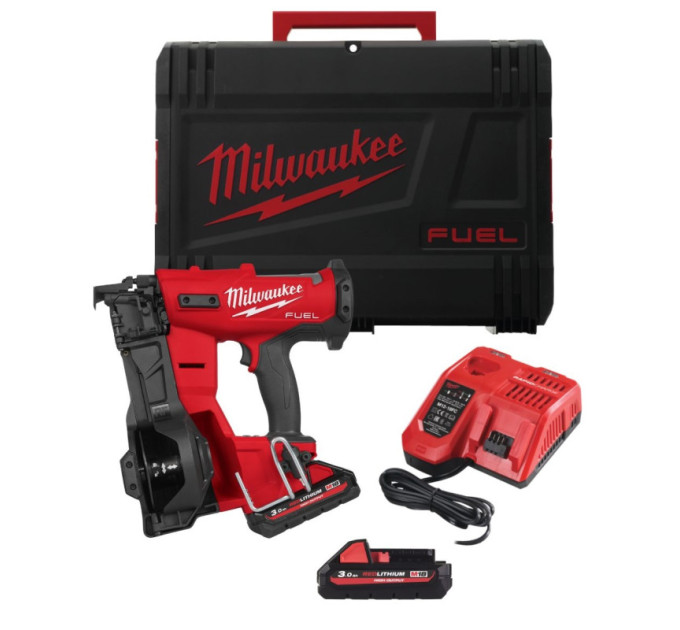 Пистолет гвоздозабивной аккумуляторный бесщёточный MILWAUKEE M18 FRCN45-302X (19-45мм) (ЗУ+2Х3Ач)