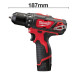 Дриль-шуруповерт акумуляторний MILWAUKEE M12 BDD-202C (30 Нм) (заміна на 4933499686)