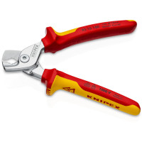 Ножницы для резки кабелей, Ø15мм / 50мм², 160мм VDE KNIPEX 95 16 160 SB, хромированные