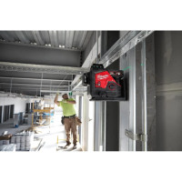 Нівелір лазерний акумуляторний 3D MILWAUKEE M12 3PL-0C (360˚, зелений промінь)