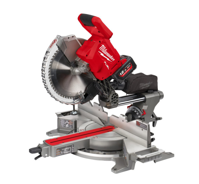 Пила торцовочная аккумуляторная бесщеточная MILWAUKEE M18 FMS305-121 (Ø305мм) (ЗУ+1акк.Х12Ач), (заме