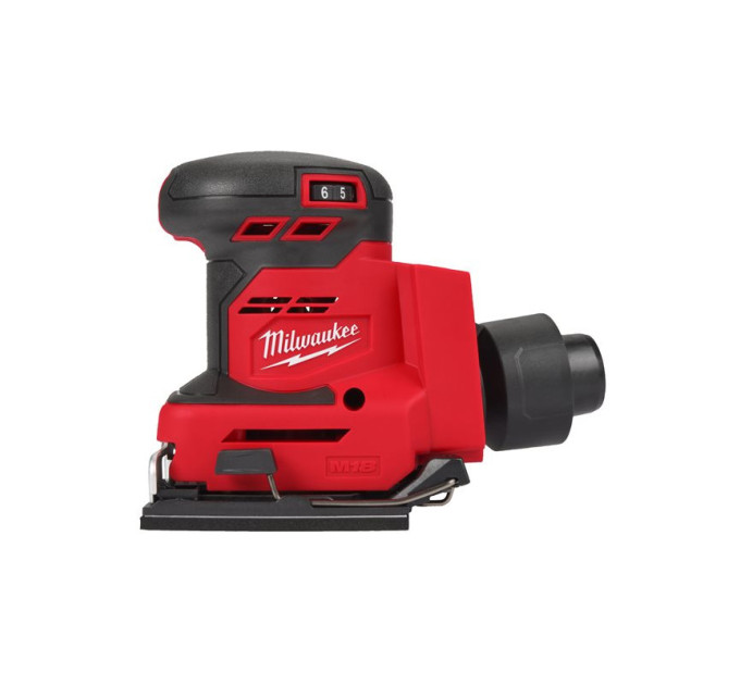 Шлифмашина вибрационная аккумуляторная MILWAUKEE M18 BQSS-0 (каркас)