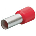 Гильзы контактные с пластмассовым изолятором, 14мм KNIPEX 97 99 332 (1,0мм²) (200шт), красные