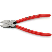 Кусачки боковые (бокорезы) для пластмассы, 180мм KNIPEX 72 01 180, фосфатированные
