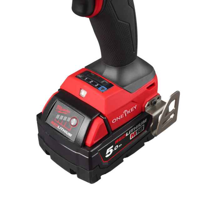 Дриль-шуруповерт акумуляторна безщіткова MILWAUKEE M18 ONEDD3-502X 158Нм (ЗУ+2акк.Х5Ач+HDкейс)