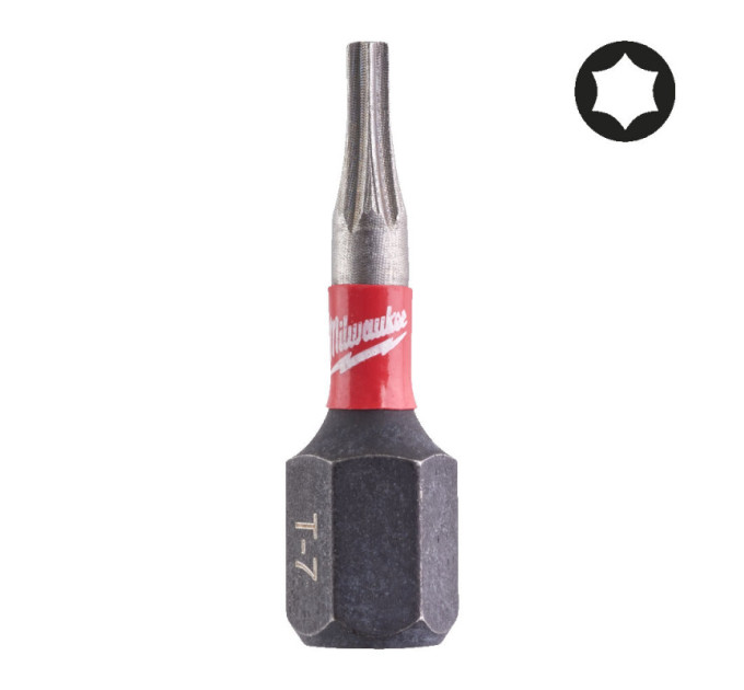 Бита SHOCKWAVE MILWAUKEE, TX7, 25мм, (2шт)