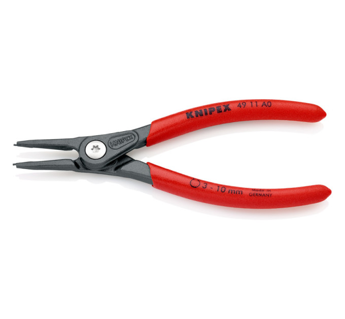 Щипцы прецезионные для наружных стопорных колец прямые, Ø3-10мм KNIPEX 49 11 A0, Ø0,9мм