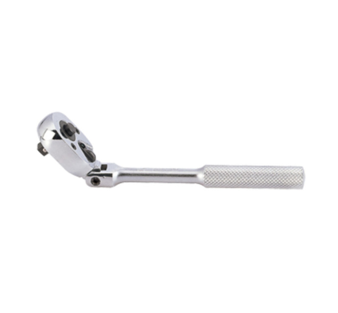Трещотка 1/4" c карданом рифленная рукоятка