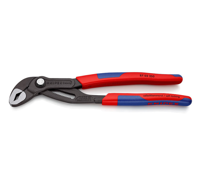 Клещи сантехнические переставные высокотехнологические Ø50мм Cobra KNIPEX 87 02 250, фосфатированные