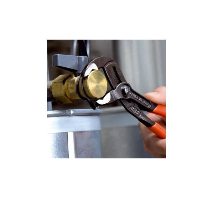 Клещи сантехнические переставные высокотехнологические, Ø42мм Cobra KNIPEX 87 01 180 SB, фосфат