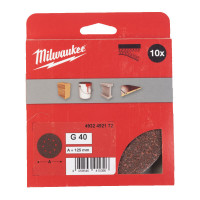 Шліфувальне коло MILWAUKEE Ø125/8 HL, зерно 40, (10шт)
