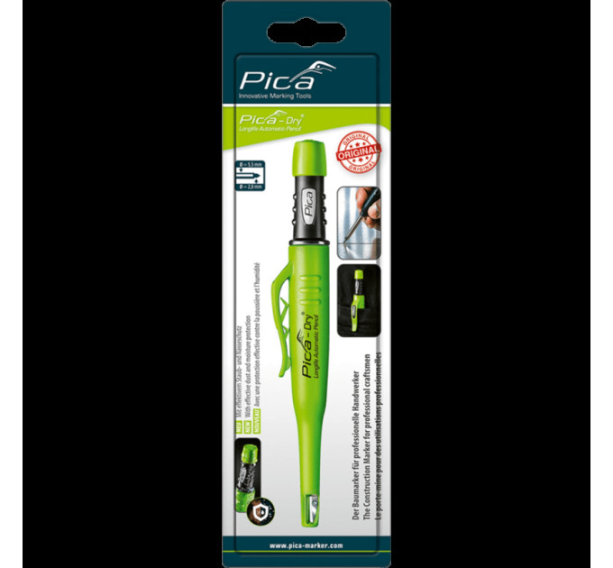 Карандаш механический для точной разметки Pica Dry 3030/SB Longlife Automatic Pencil, 2В, 2,8мм