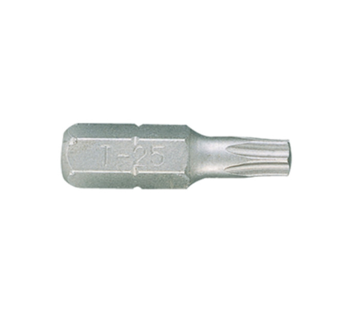 Бита торцевая KING TONY, 1/4" Hex TORX с отверстием T25Hх25мм