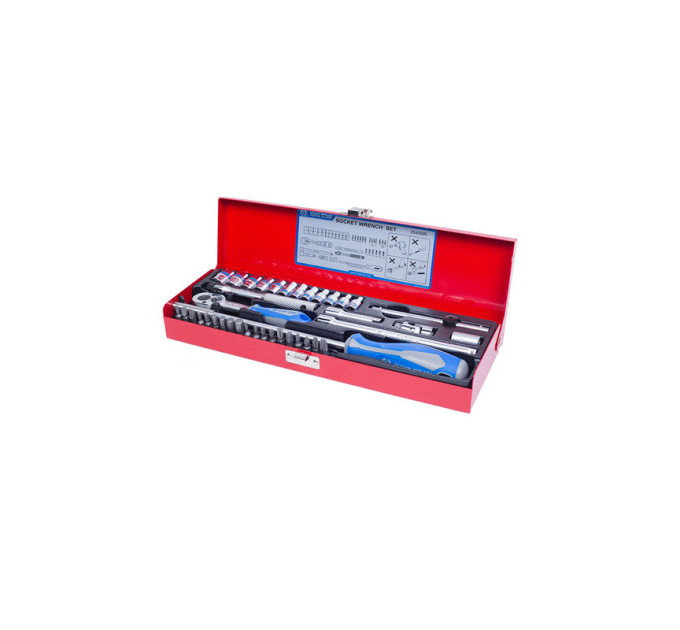 Набор головок 1/4" 40 ед. 6-ти гранные, (4-13mm)