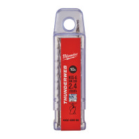 Сверло по металлу THUNDERWEB HSS-G MILWAUKEE, DIN338, Ø2,4x57х30мм, (10шт)