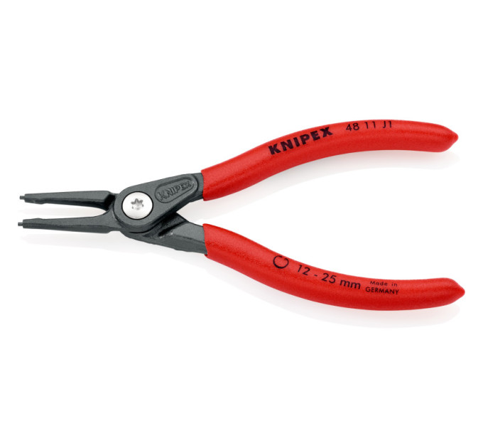 Щипцы прецизионные для внутренних стопорных колец прямые, Ø12-25мм KNIPEX 48 11 J1 SB, Ø1.3мм