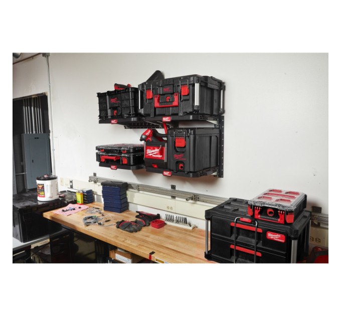 Система стеллажная вертикального крепления E-Track PACKOUT MILWAUKEE