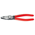 Пассатижи (плоскогубцы) комбинированные Ø12,0мм, 180мм KNIPEX 03 01 180, фосфатированные