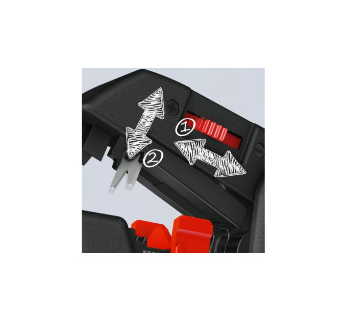 Стриппер автоматический для удаления изоляции, 0,2-6,0мм² 180мм KNIPEX ComStrip 12 62 180