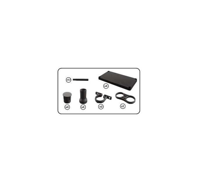 Система стеллажей QBRICK SYSTEM REGULAR Low 60/30см, 4 полки, 100кг (5901238263289)