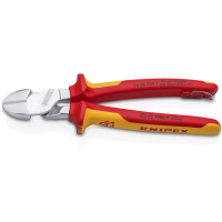 Кусачки боковые (бокорезы) особой мощности, Ø4,2мм, 200мм VDE KNIPEX 74 06 200 T, с страховкой, хром