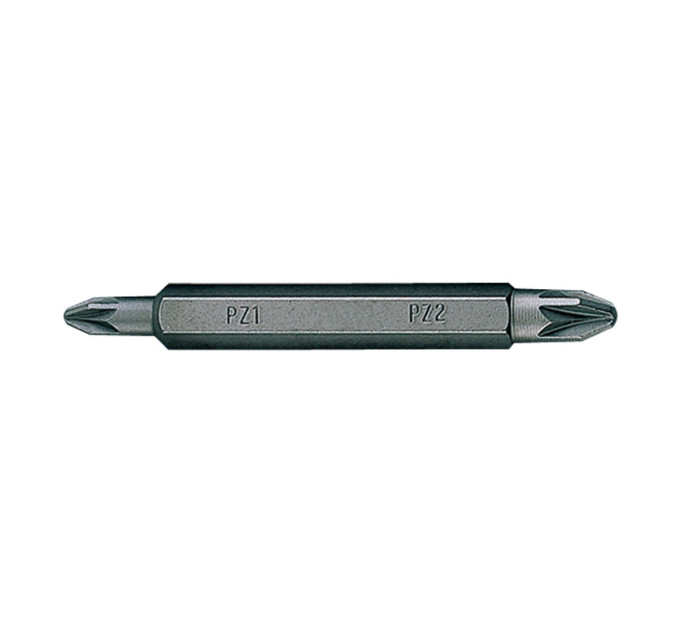 Бита торцевая 1/4" PZ2 х PZ2 L=60мм двусторонняя (уп.10)