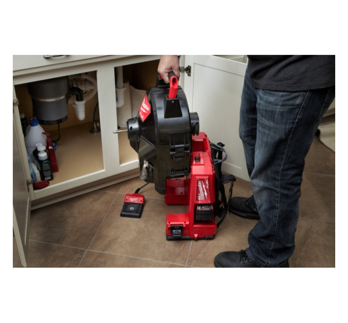Машина прочистная аккумуляторная ранцевая MILWAUKEE M18 FFSDC13-0 трос 13мм (каркас)