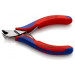 Кусачки боковые (бокорезы) для электроники, 15°, Ø1,0мм, KNIPEX 62 12 120, полированные