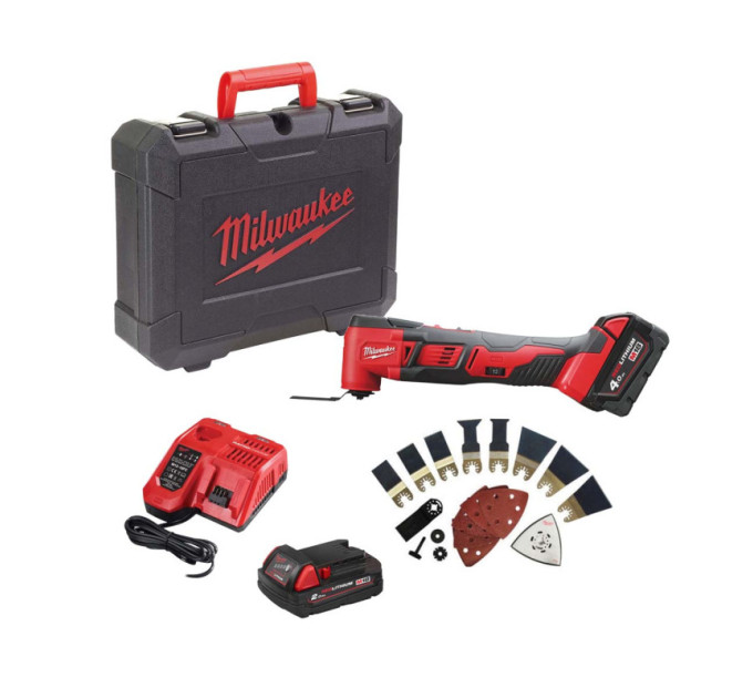 Инструмент многофункциональный аккумуляторный MILWAUKEE M18 BMT-421C (ЗУ+2акк.+кейс)