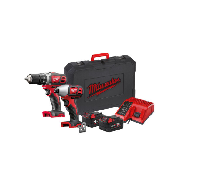 Набір з 2х інструментів безщіткових акумуляторних MILWAUKEE M18 BPP2D-402C
