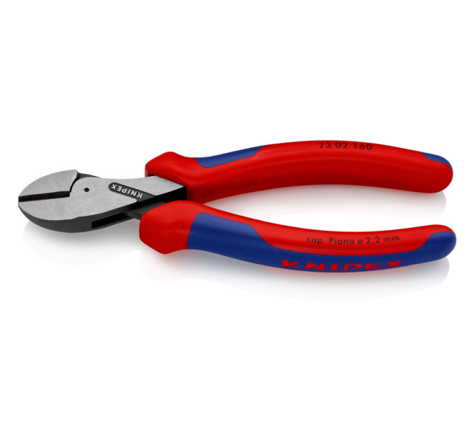 Кусачки боковые (бокорезы) компактные X-Cut, Ø12,0мм, 160мм KNIPEX 73 02 160, фосфатированные