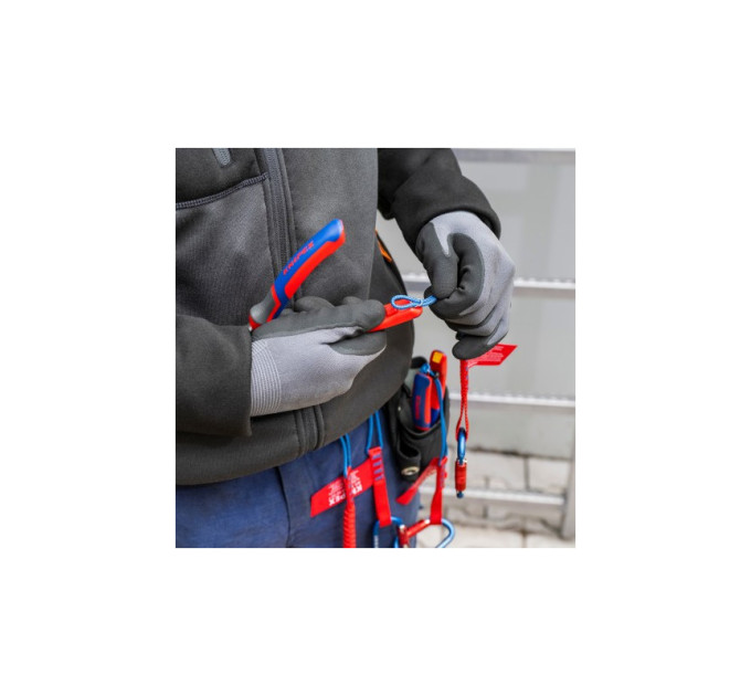 Пассатижи (плоскогубцы) комбинированные Ø12,0мм, 180мм KNIPEX 03 02 180, фосфатированные