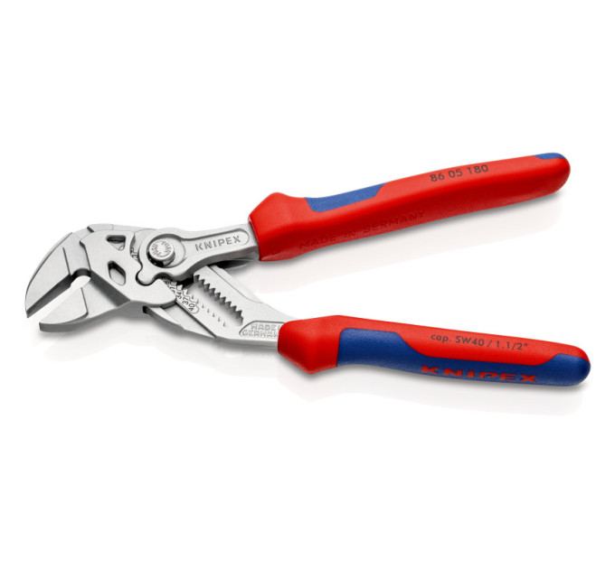 Клещи переставные-гаечный ключ, Ø40мм KNIPEX 86 05 180, хромированные