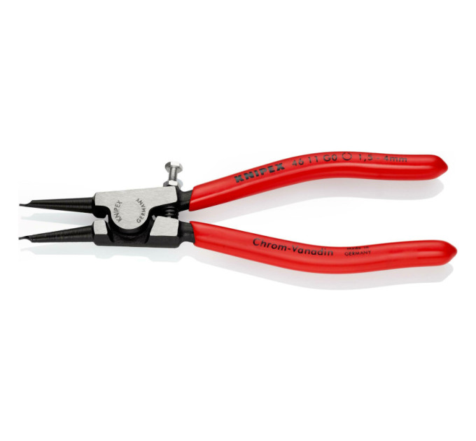 Щипцы для наружных стопорных колец прямые, Ø4-7мм KNIPEX 46 11 G1, Ø1,3мм фосфатированные