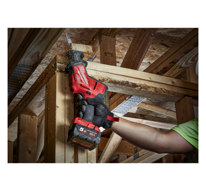 Пила сабельная аккумуляторная бесщеточная MILWAUKEE M18 FHZ-502X (ЗУ+2акк.Х5Ач+HDкейс)