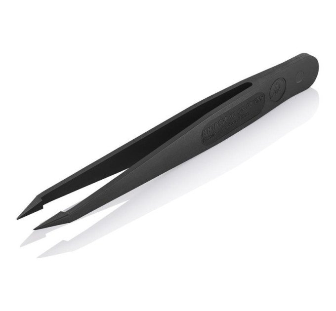 Пинцет для прецизионных работ пластик ESD, black 02