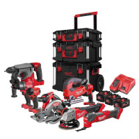 Набір інструментів акумуляторних MILWAUKEE, M18 FPP8C-553P (набір кейсів PACKOUT 4932464244, 3 акуму Набір інструментів акумуляторних MILWAUKEE, M18 FPP8C-553P (набір кейсів PACKOUT 4932464244, 3 акуму