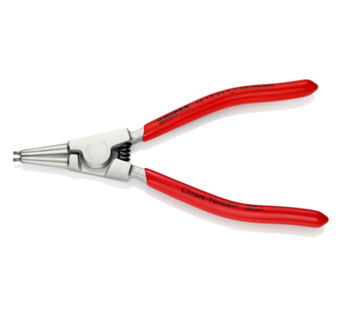 Щипцы для наружных стопорных колец прямые, Ø10-25мм KNIPEX 46 13 A1, Ø1,3мм хромированные