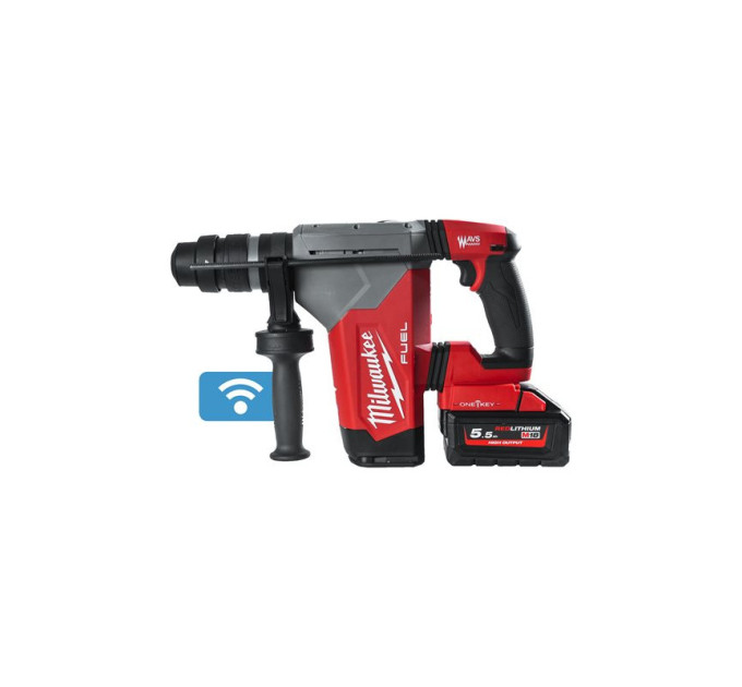 Перфоратор акумуляторний безщітковий SDS-PLUS MILWAUKEE M18 ONEFHPX-552X (5,0Дж)(ЗУ+2Х5,5Ач+HDкейс)