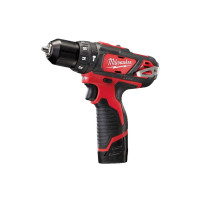 Дриль-шуруповерт акумуляторна ударна MILWAUKEE M12 BPD-202X (30 Нм) (ЗУ+2ак.Х2Ач+кейс)
