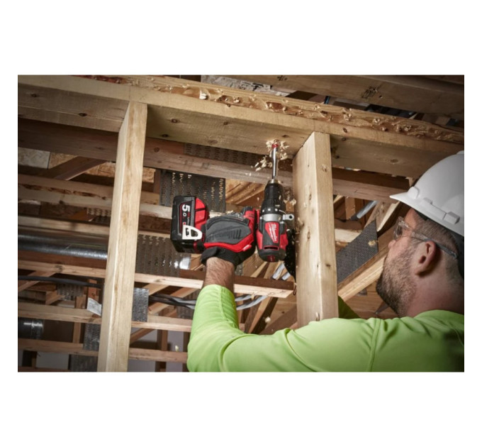 Дриль-шуруповерт акумуляторна безщіткова MILWAUKEE M18 BLDD2-0X (82Нм) (каркас+HDкейс)